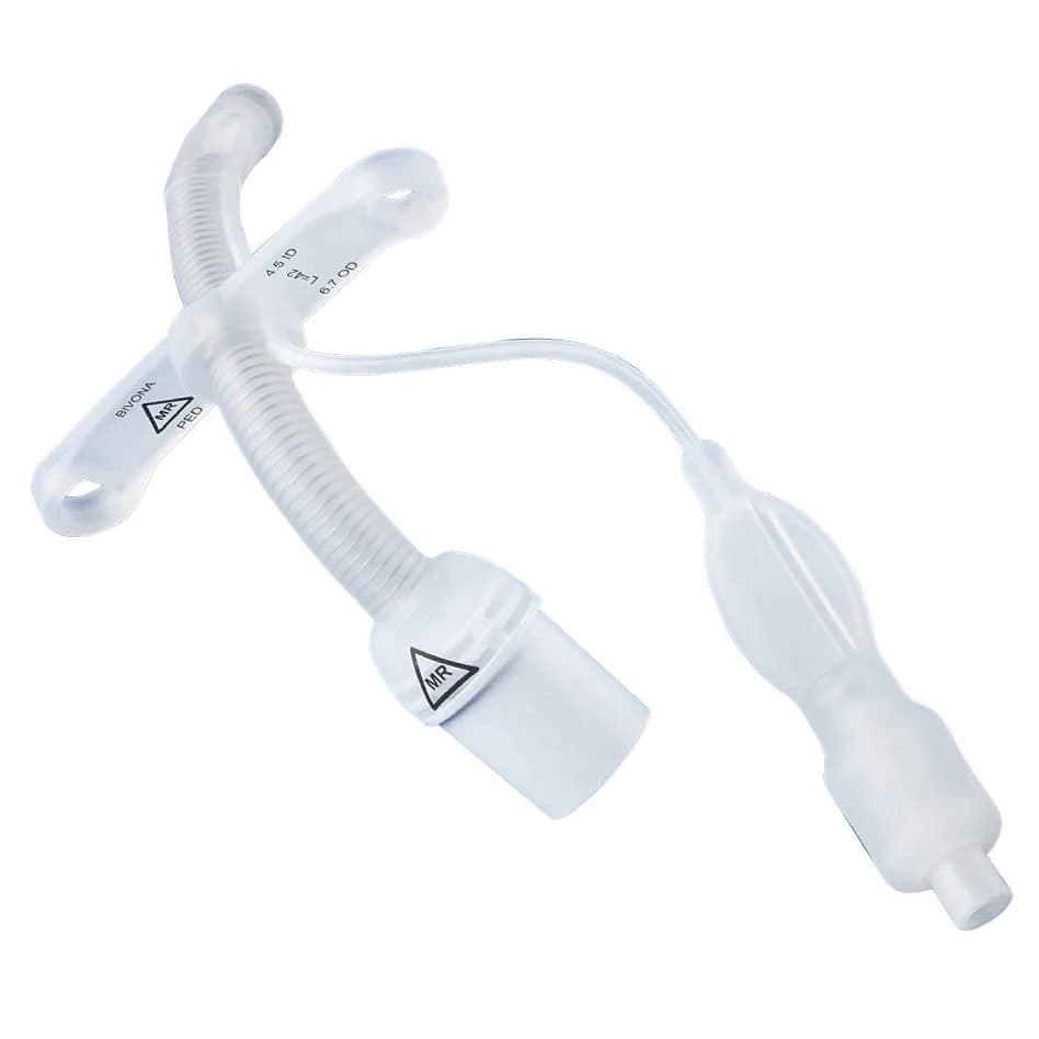 Bivona FlexTend TTS Pediatric V Neck Flange Tracheostomy Tube - Image 1