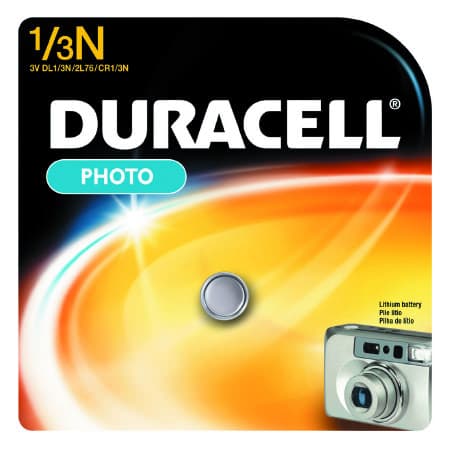 Duracell 1/3 N Cell 3V Lithium Battery Disposable