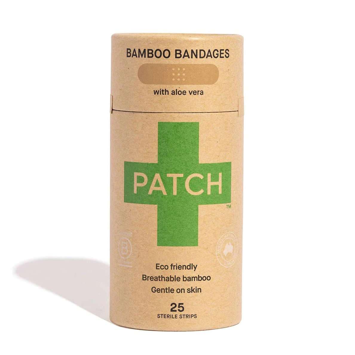 Nutricare Patch Adhesive Strip, Bamboo and Aloe Vera, 3/4 x 3 Inch - Package of 25 - Image 1