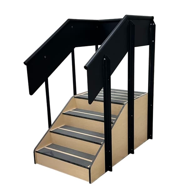 PHS Medical Straight Staircase – Therapy Training Stairs with Safety Handrails