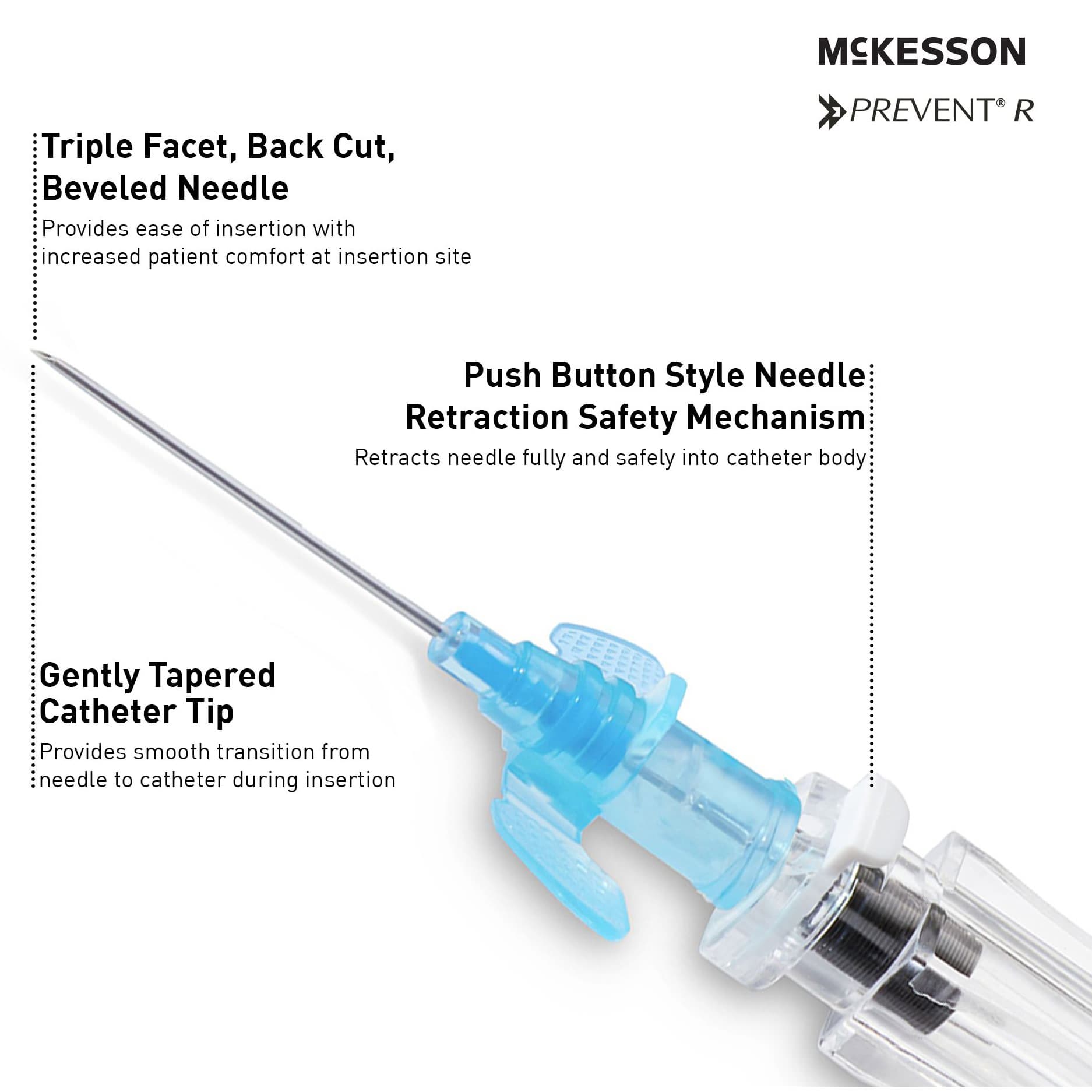 McKesson Peripheral IV Catheter with Winged Hub - Image 4