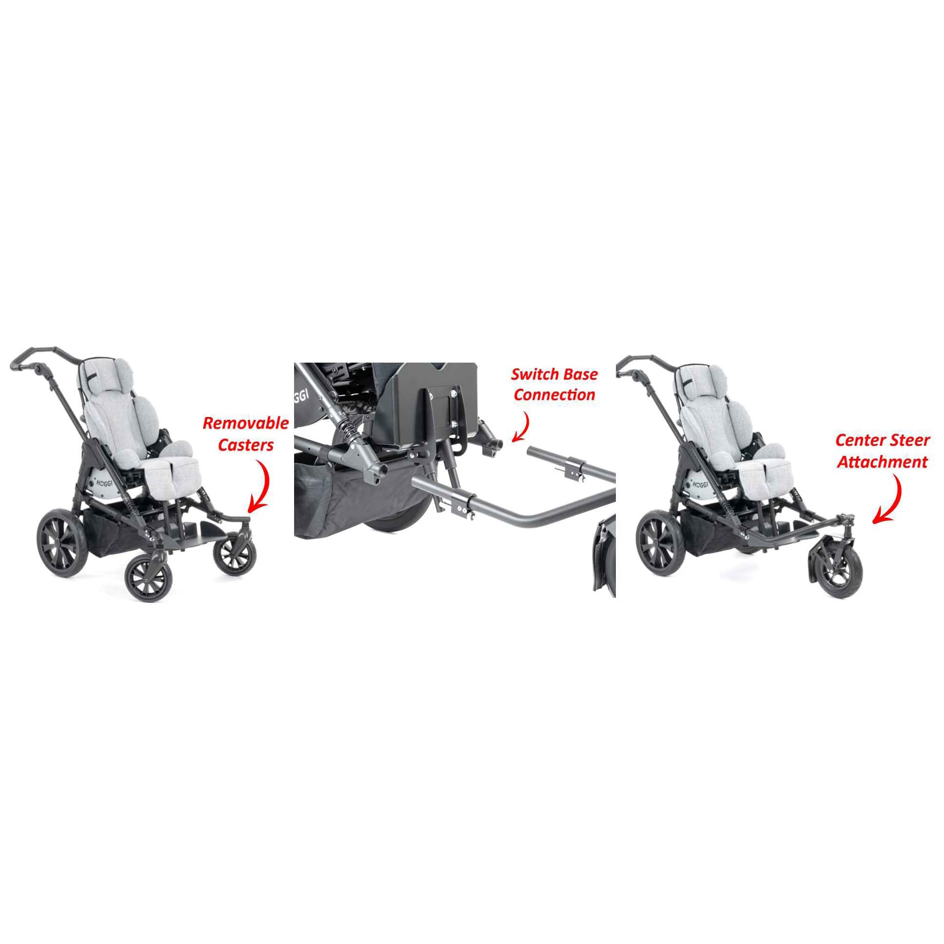 Hoggi Bingo Switch Tilt-in-Space Stroller - Convertible 4 to 3 Wheel - Image 3
