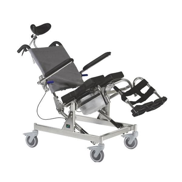 RAZ-AT Attendant Tilt Mobile Shower Commode Chair - Image 3