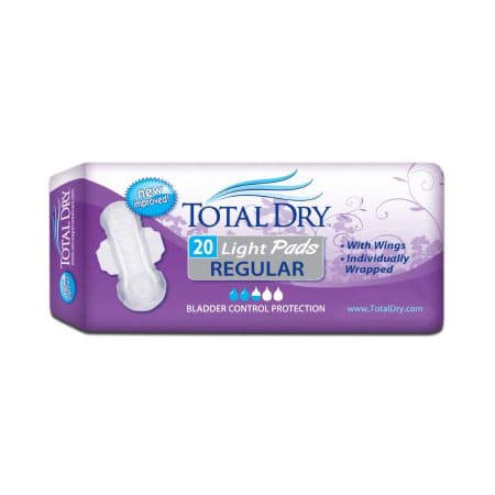 Total Dry Incontinence Light Bladder Control Pads - Image 1