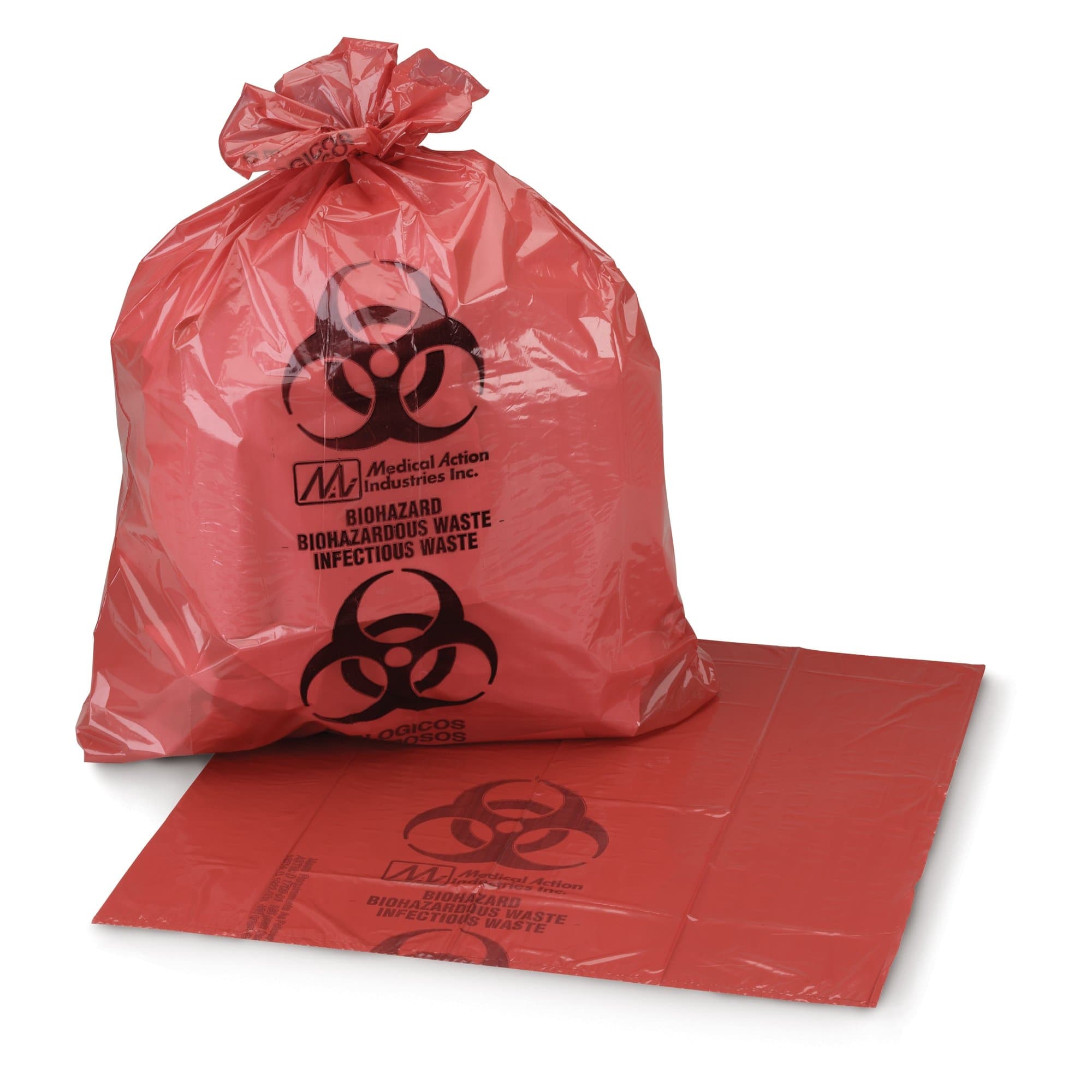 McKesson Red Infectious Waste Bag 40 to 45 gal., 40 x 46 Inch - Image 1