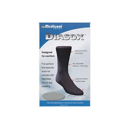Medicool DiaSox Diabetes Socks, Black