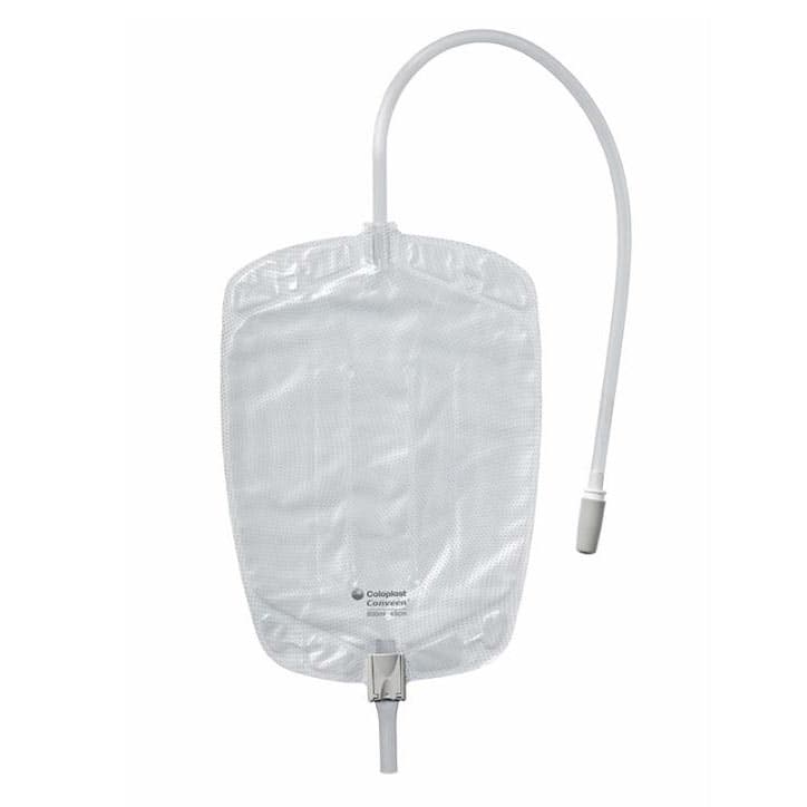 Conveen Security + Contoured Leg Bag, 18", 800 ml - Box of 10 - Image 1