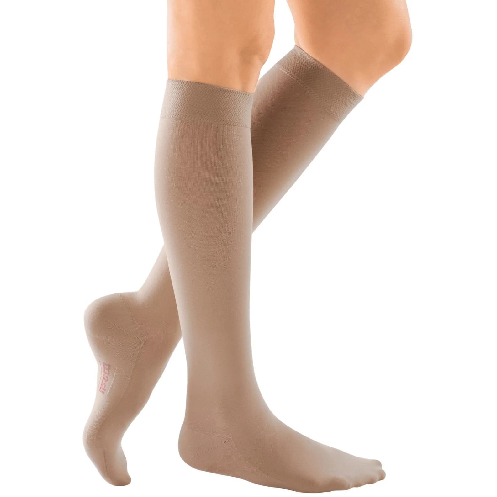 Mediven Comfort Knee High Compression Stockings, Size 4, Natural - Pair of 2 - Image 1