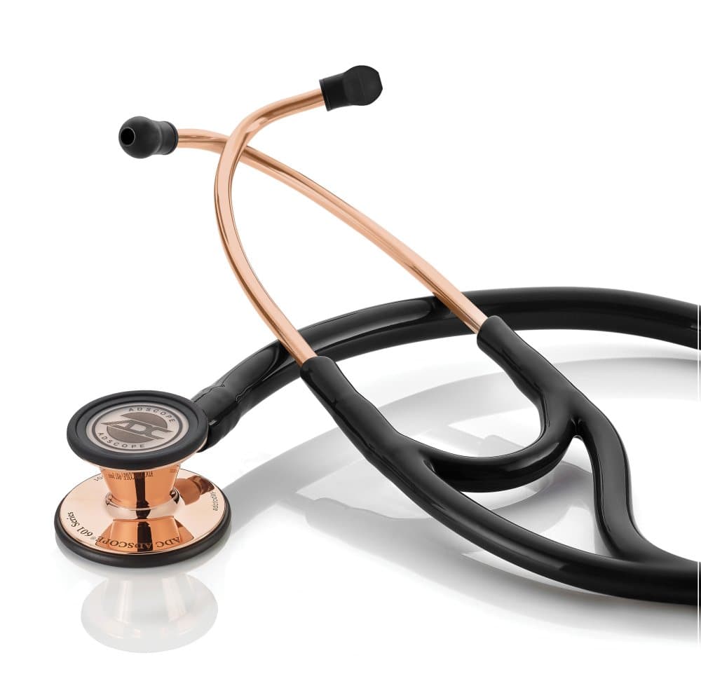 ADC Adscope 601 Convertible Cardiology Stethoscope, Rose Gold-Black - Each - Image 1