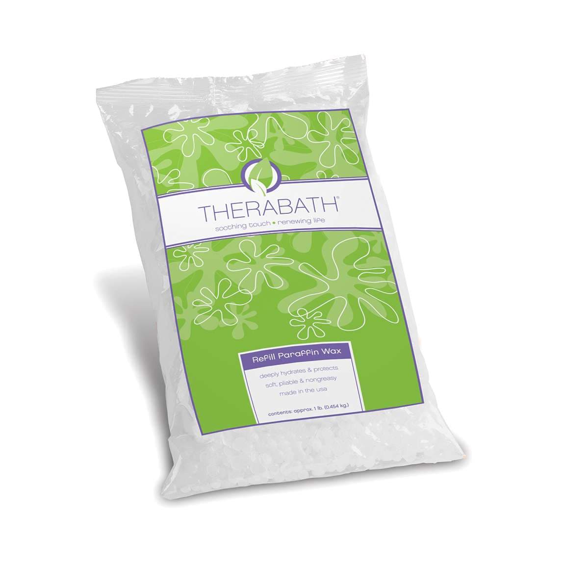 Therabath Paraffin Bath Wax 1lb. Refill Beads, Unscented - Box of 6 - Image 1