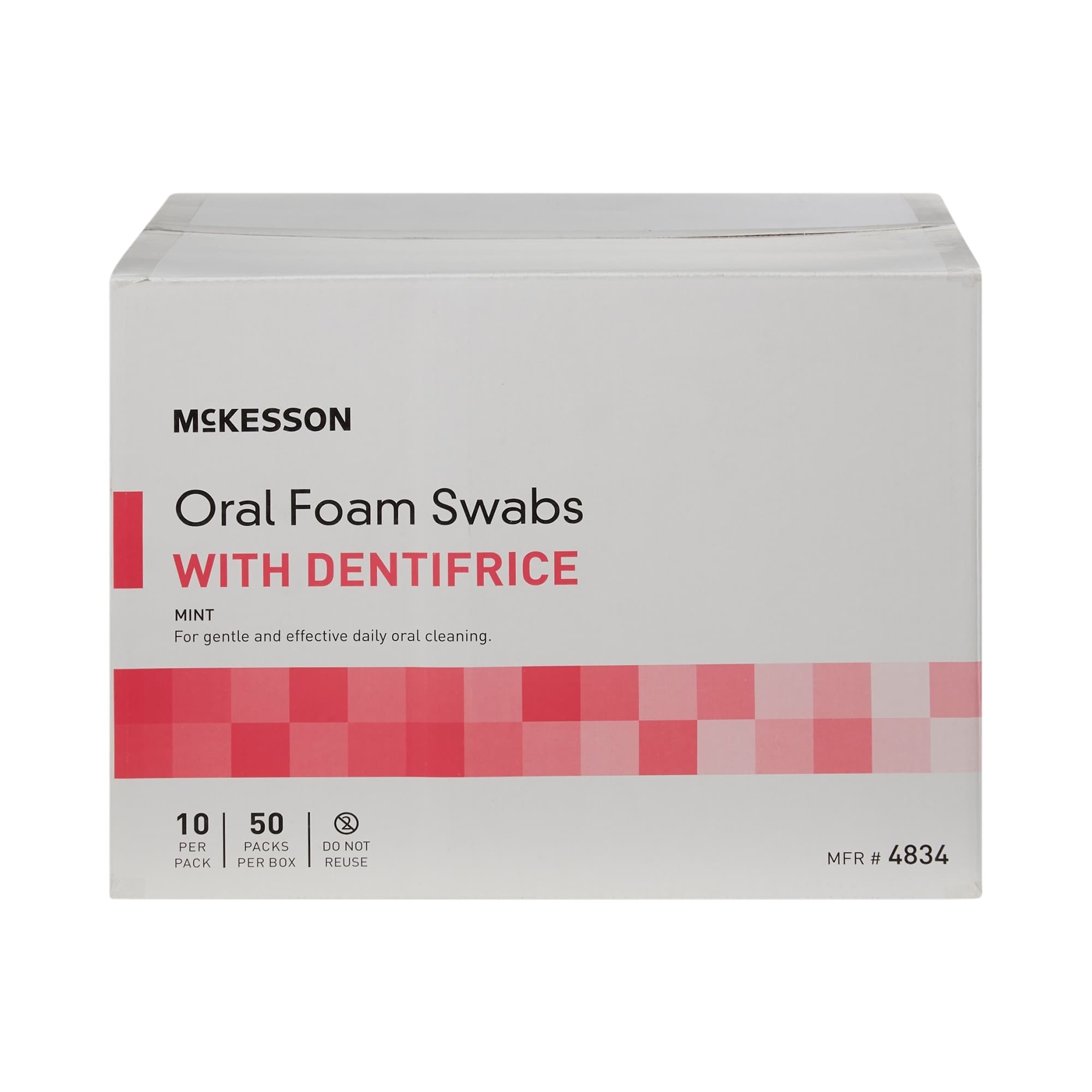 McKesson Oral Foam Swabstick with Dentifrice - Image 3