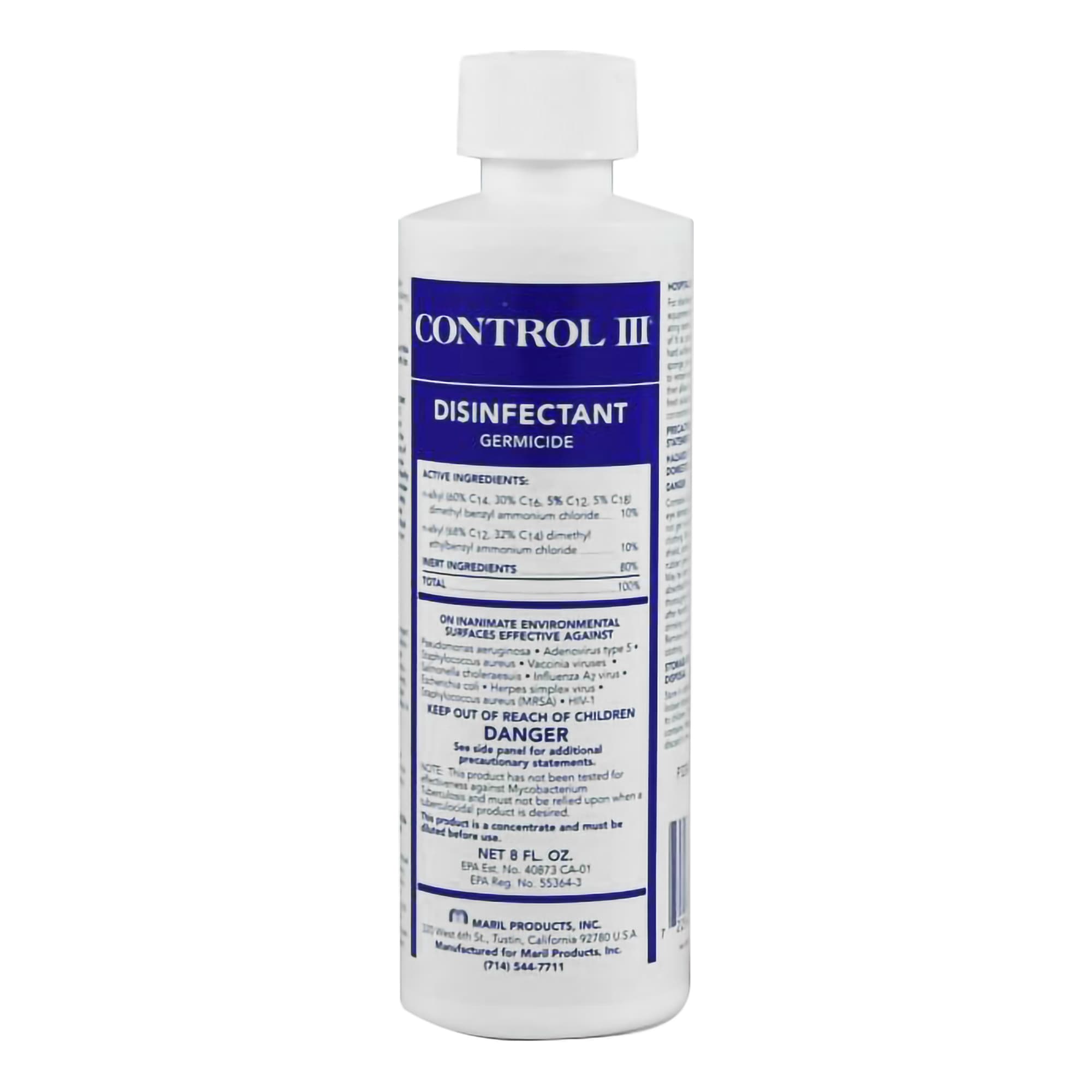 Control III Disinfectant Germicide, 8 oz - Image 1