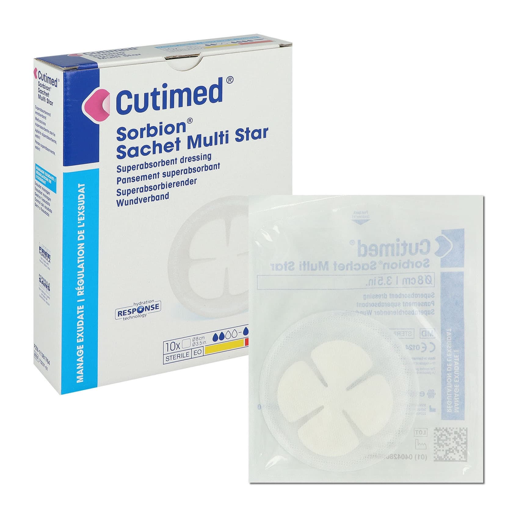 Cutimed Sorbion Sachet Multi Star Wound Dressing