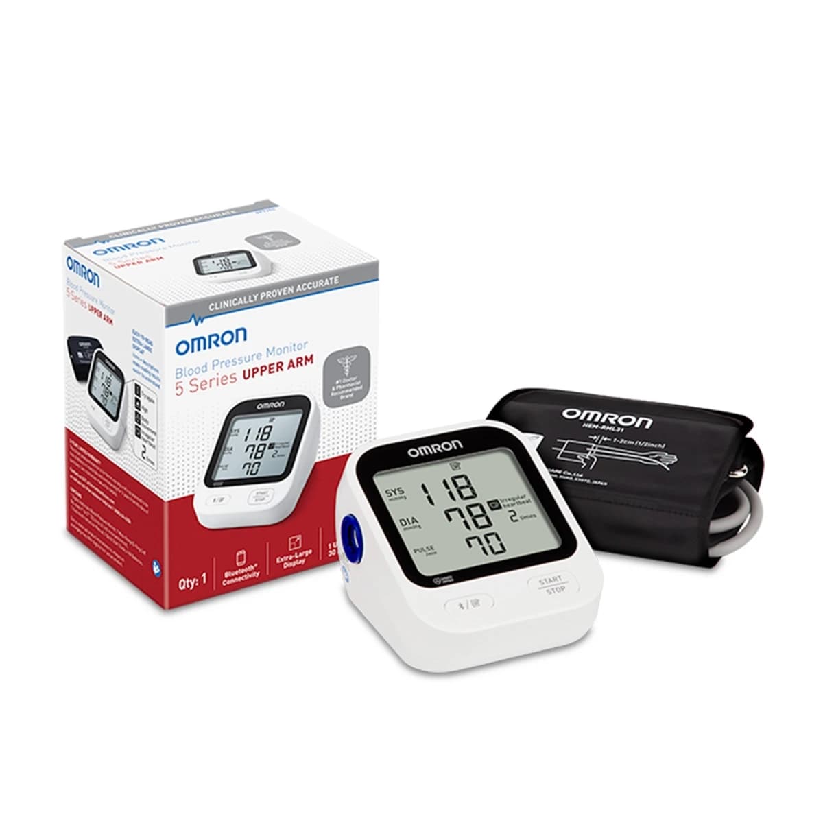 Omron 5-Series Upper Arm Blood Pressure Monitor - Image 1