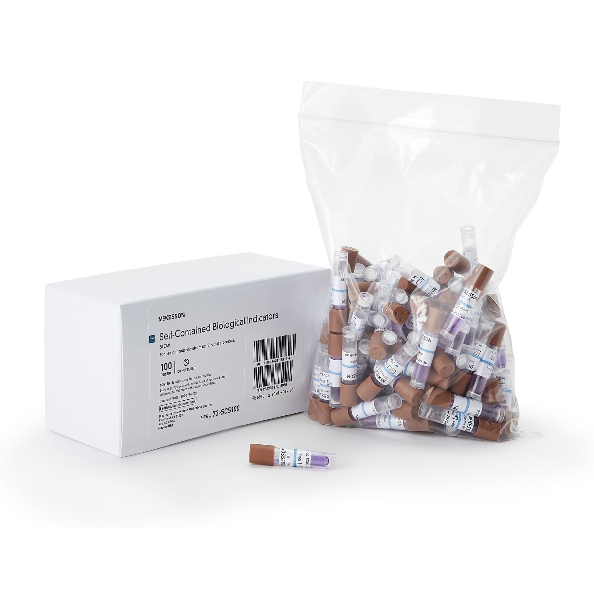 McKesson Sterilization Biological Indicator Vial 24 hour Read Time