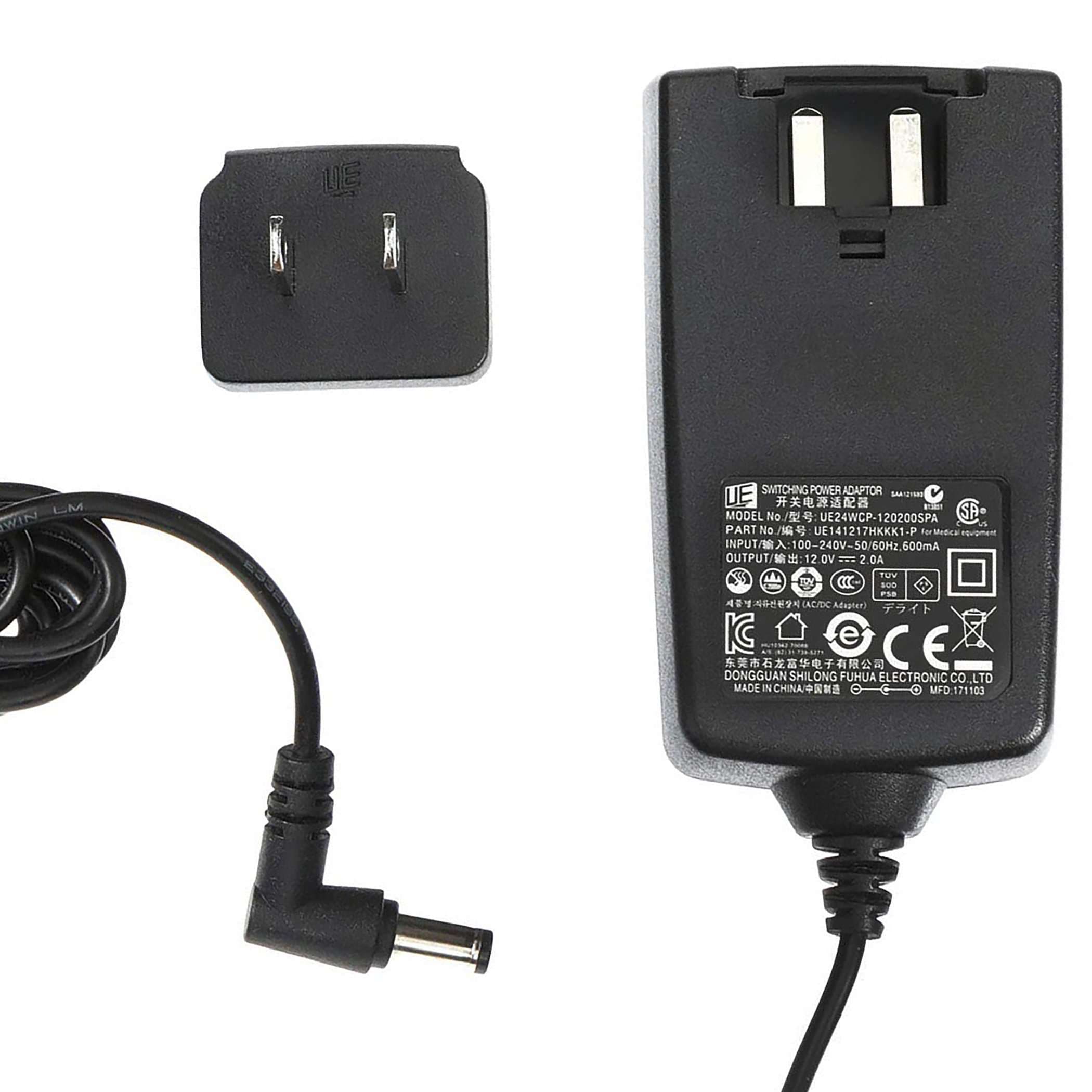 12 volt AC Power Adapter for Spectra Breast Pumps, Black - Image 3