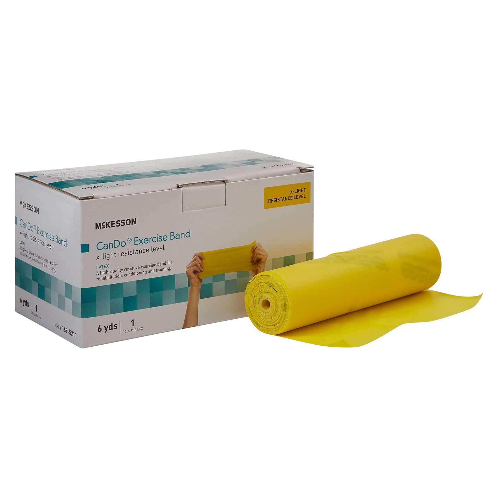McKesson CanDo Yellow Extra Light Resistance Exercise Band