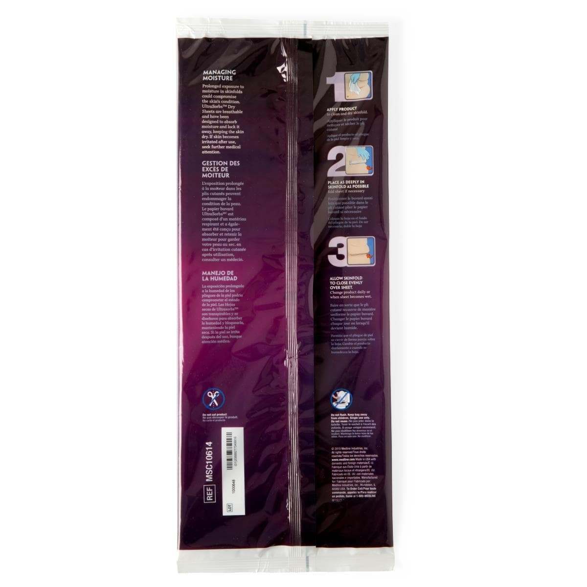 Medline Skinfold Dry Sheets - Image 2
