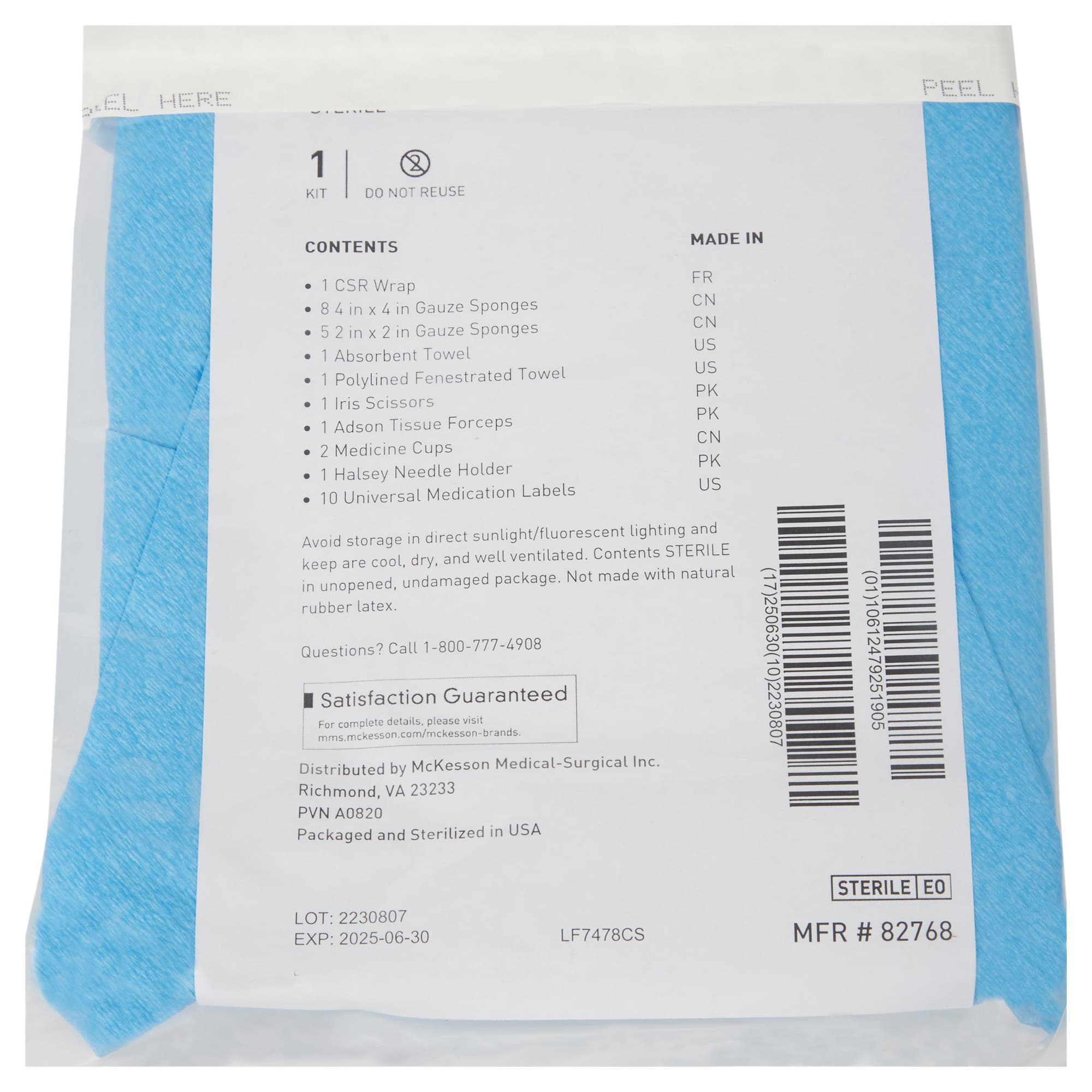 McKesson Suture Tray, Sterile - Image 5