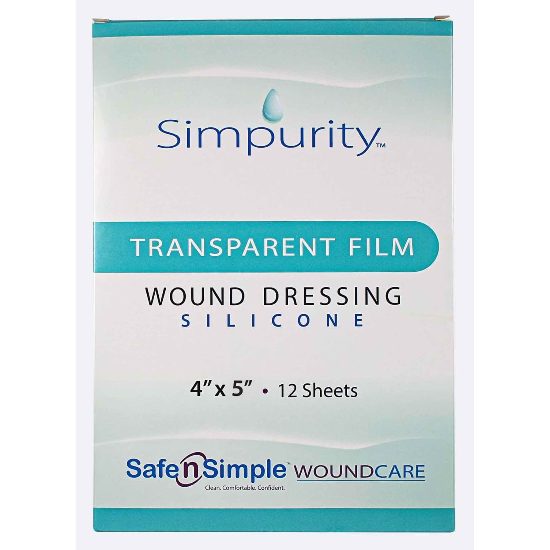 Simpurity Transparent Film Silicone Foam Wound Dressing