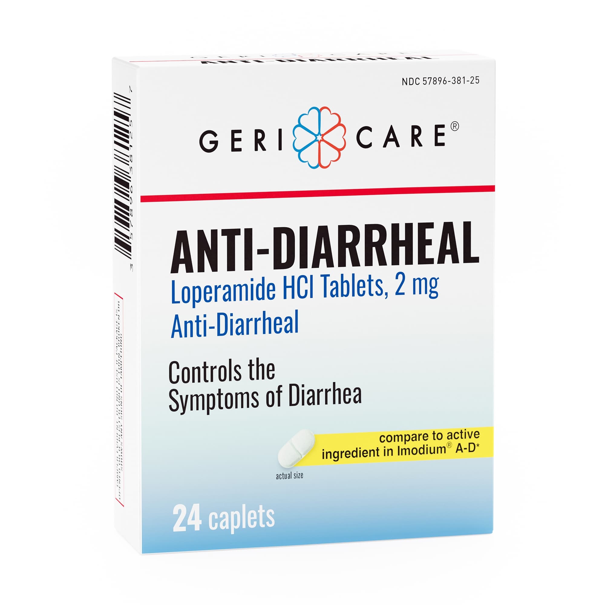 Anti-Diarrheal Geri-Care® 2 mg Strength Caplet - Case of 24
