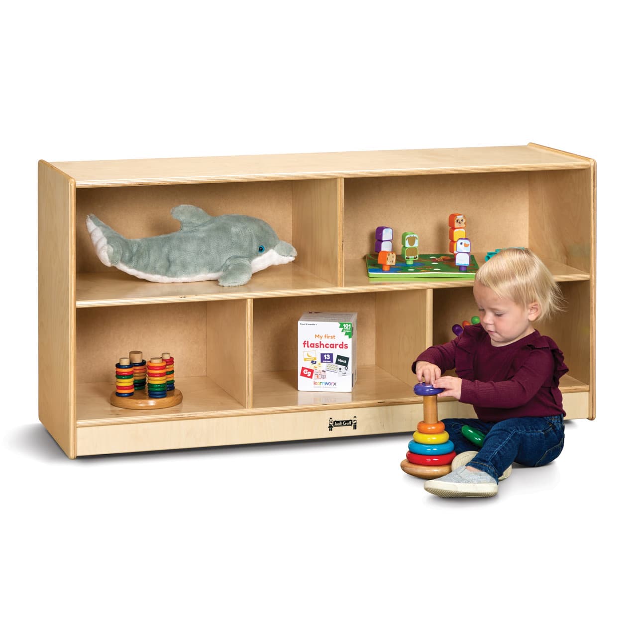 Jonti-Craft® Single Mobile Toy Storage Bookshelf