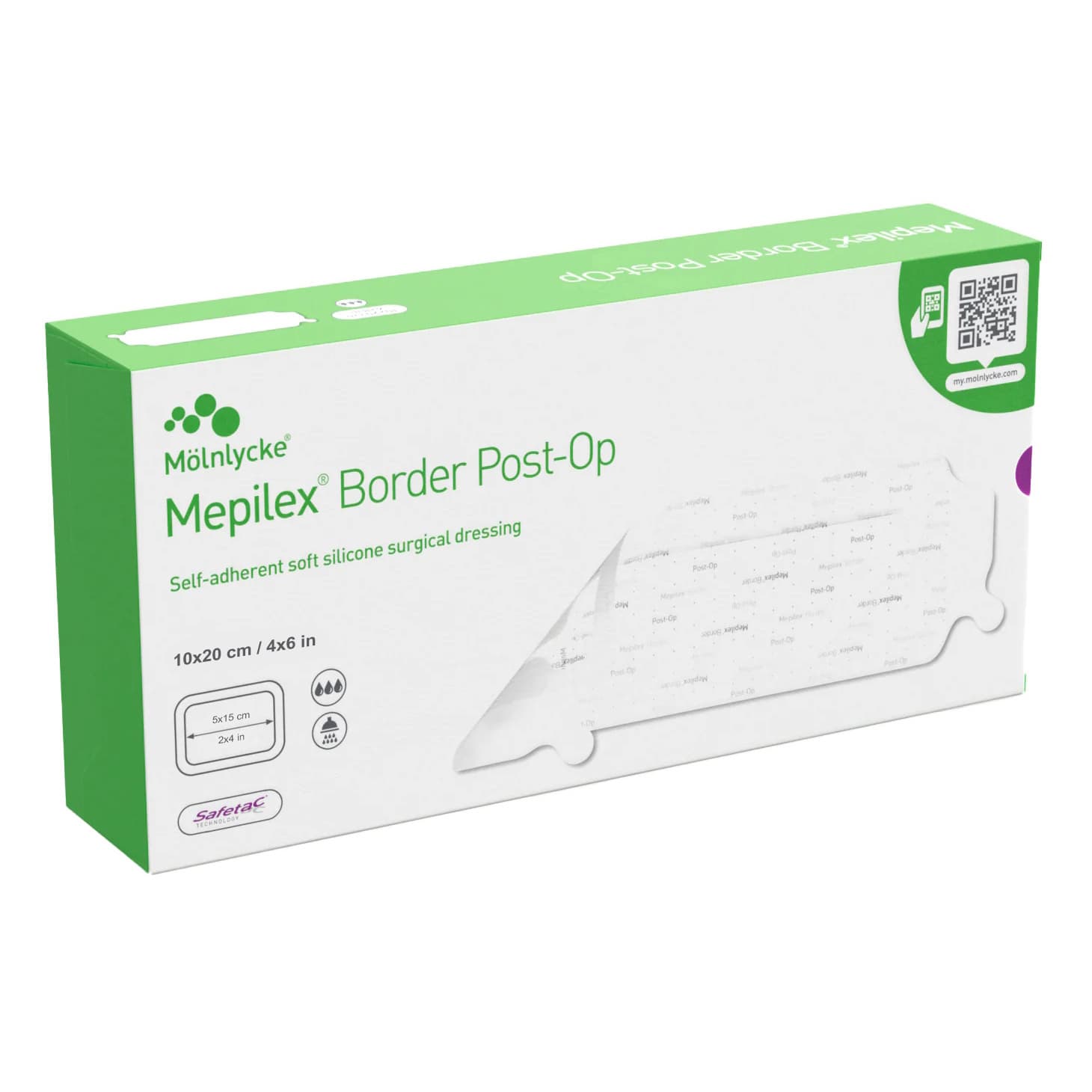 Mepilex Border Post-Op Ag Antimicrobial Dressing - Image 1