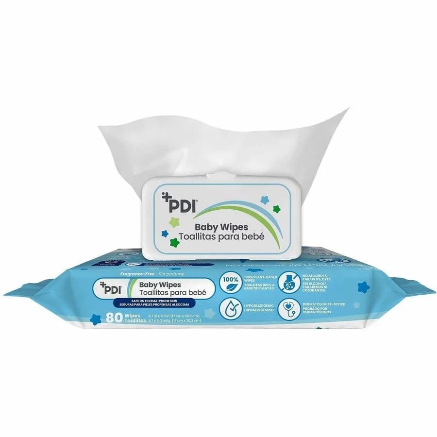 PDI Soft Baby Wipes Unscented - Pack of 80 - Image 2