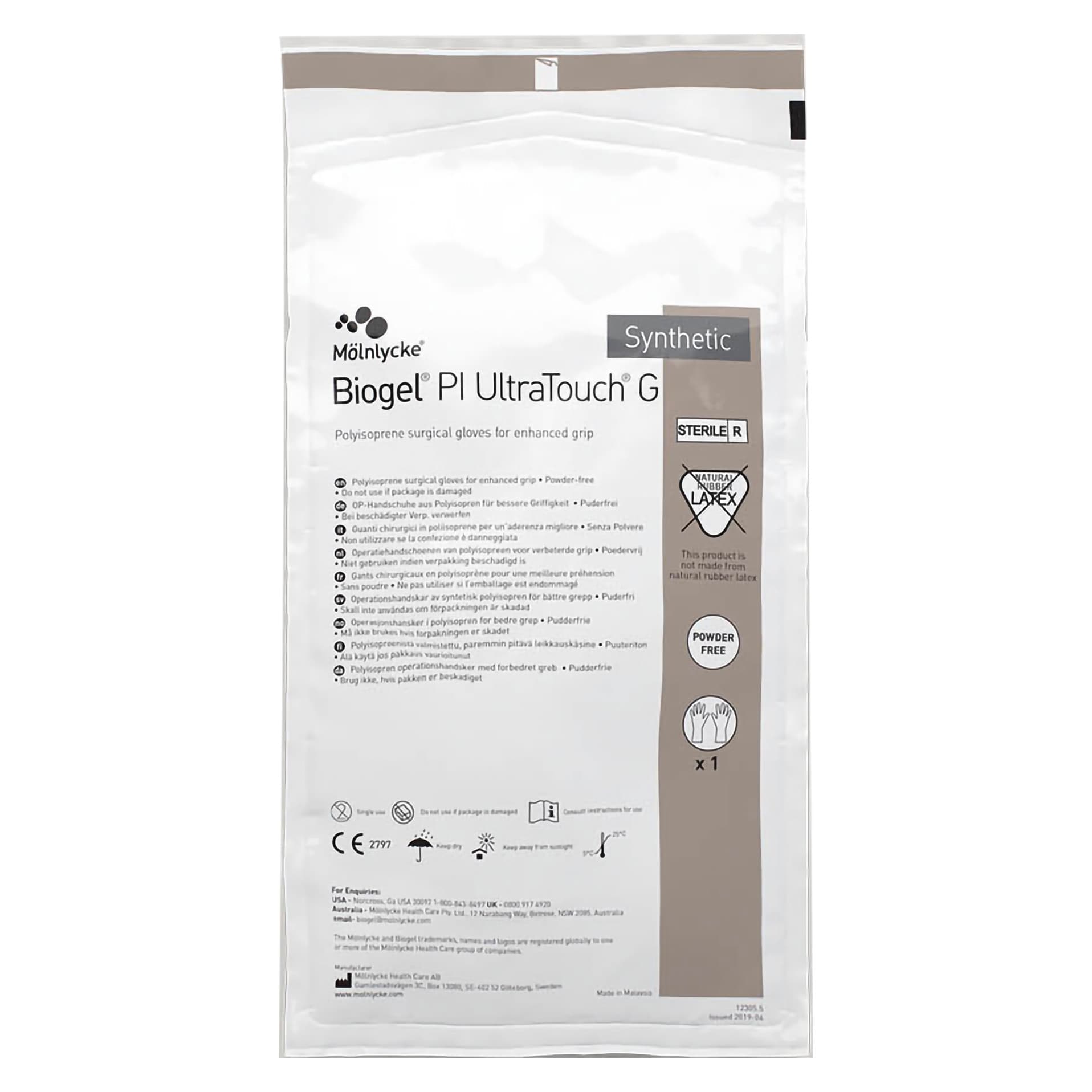 Biogel PI UltraTouch G Sterile Polyisoprene Surgical Gloves - Image 1