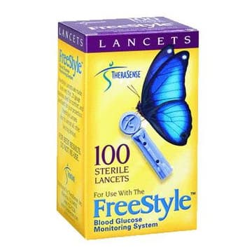TheraSense FreeStyle Sterile Lancets, 28 Gauge - Box of 100
