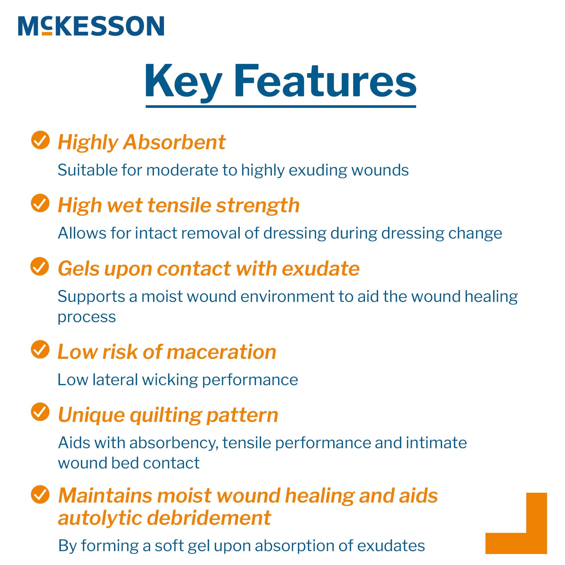 McKesson Absorbent Gelling Fiber Dressing - Image 4