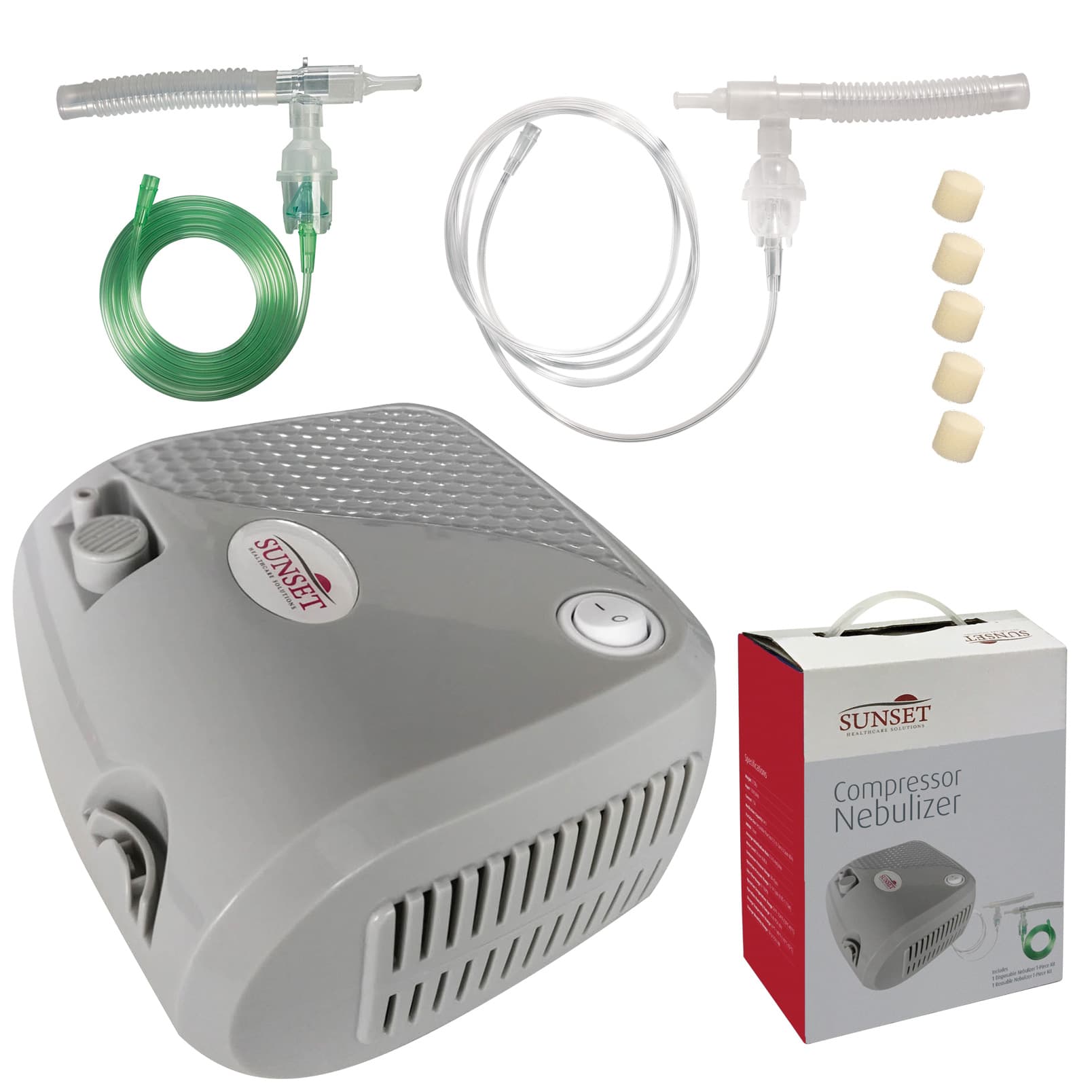 Sunset Compressor Nebulizer with Adult Nebulizer Kit - Image 1