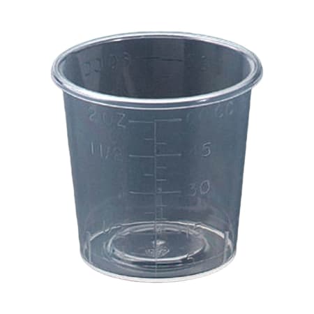 Sklar Graduated Medicine Cup, Clear Plastic, Disposable - Image 1