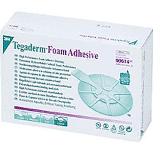 3M Tegaderm High Performance Adhesive Foam Dressing, 3" x 2-3/4" Mini Oval - Box of 10 - Image 1