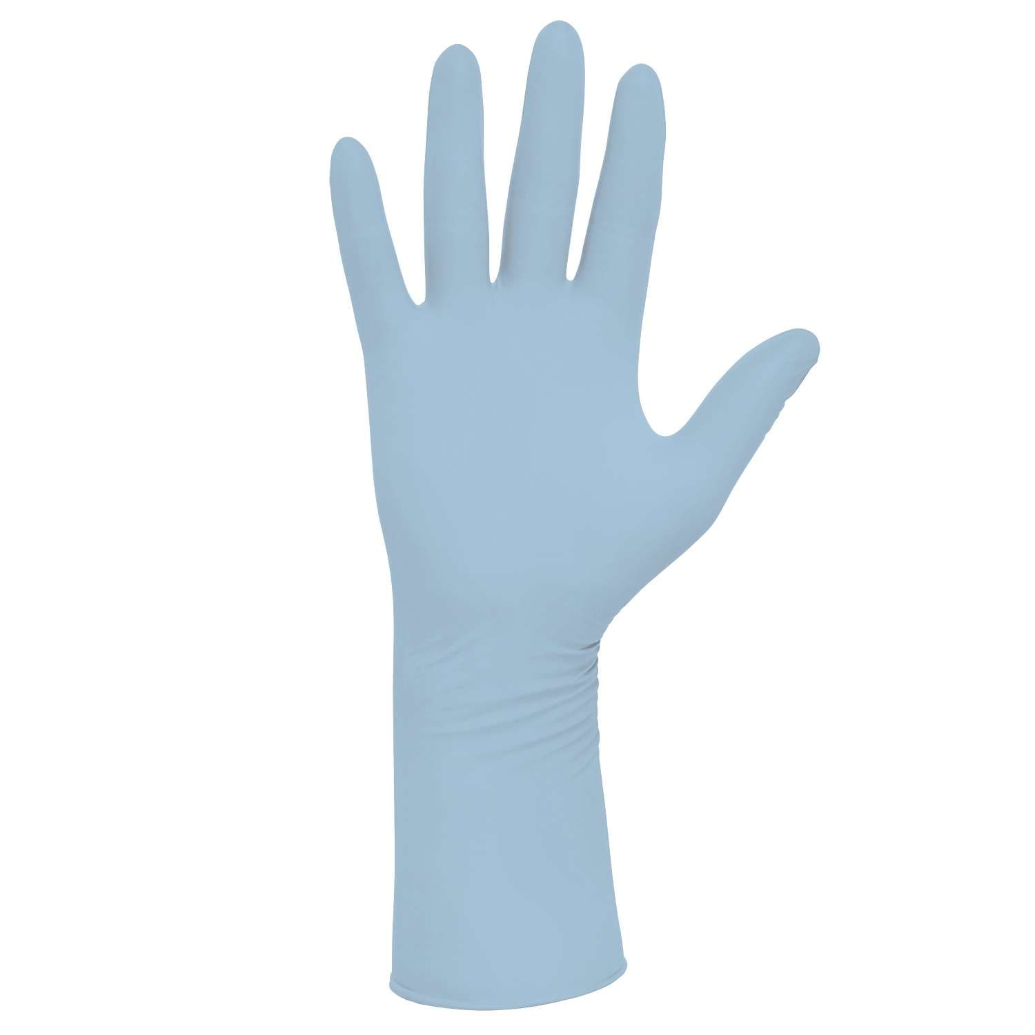 Halyard Purezero HG3 Light Blue Nitrile Gloves, Medium - Case of 1500 - Image 1
