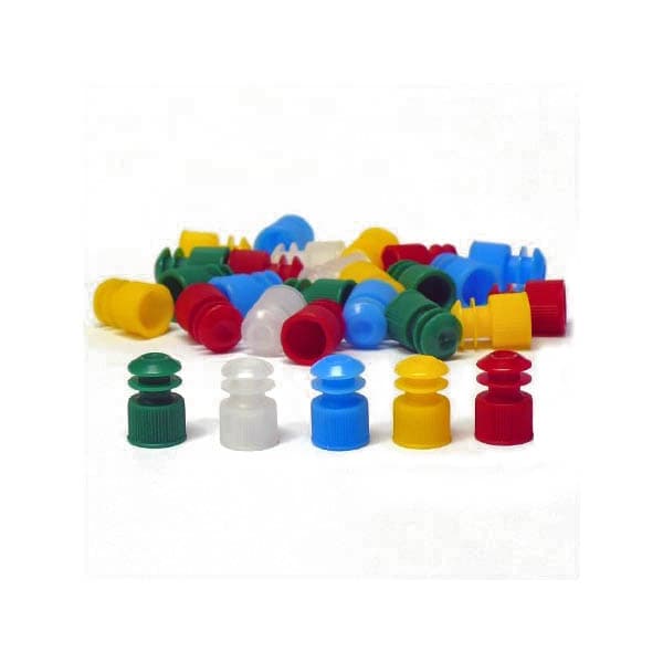 Globe Scientific Tube Closure NonSterile Flanged Plug Cap
