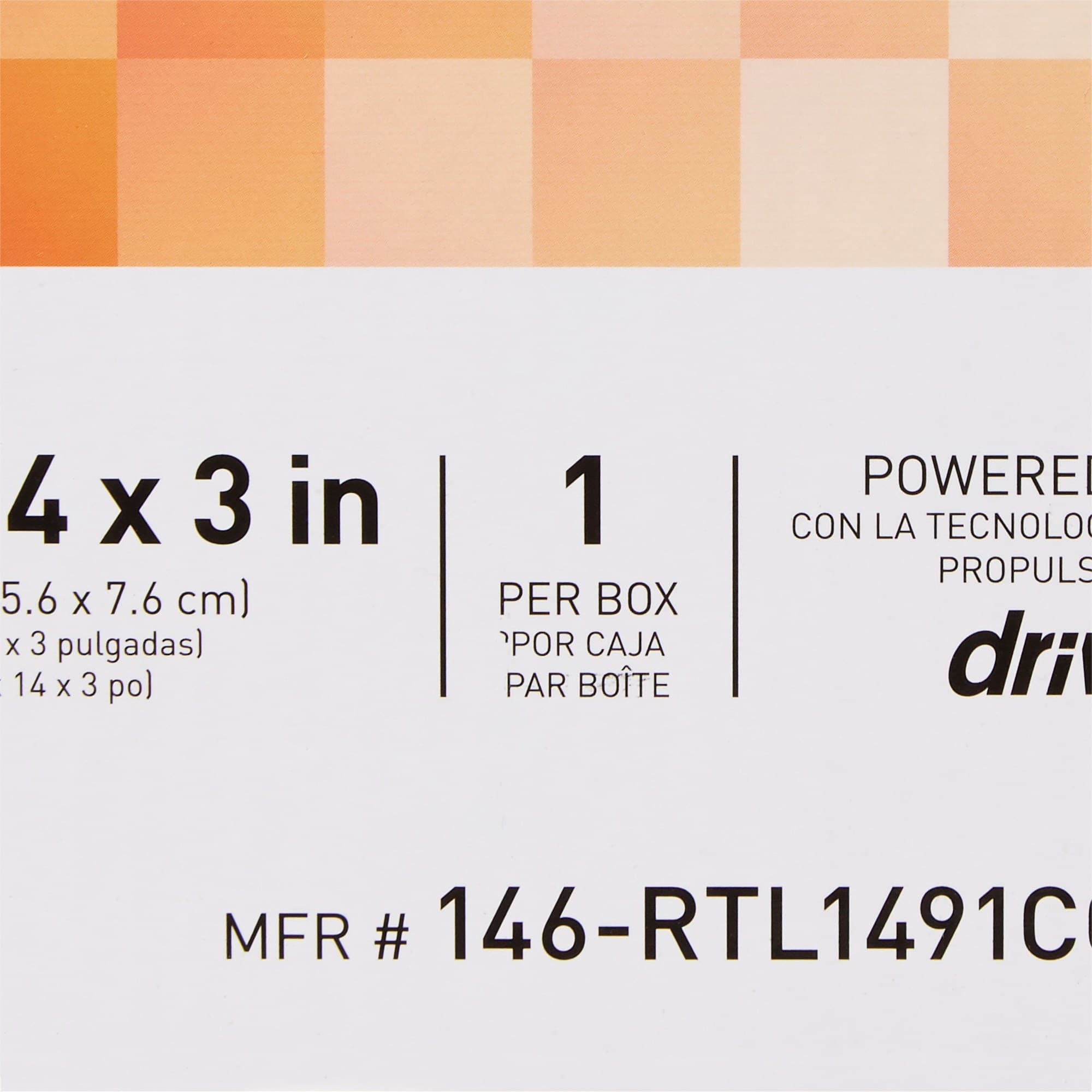 McKesson Blue Coccyx Support Seat Cushion with Cover, 18 W x 14 D x 3 H Inch - Image 3