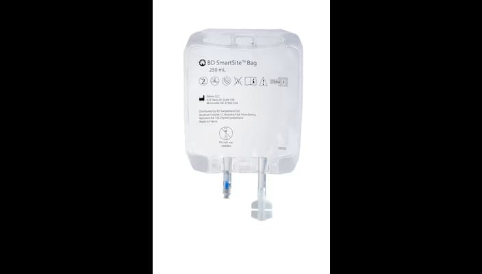 SmartSite Bag EVA Empty Bag 250 mL Sterile Fluid Path - Case of 125