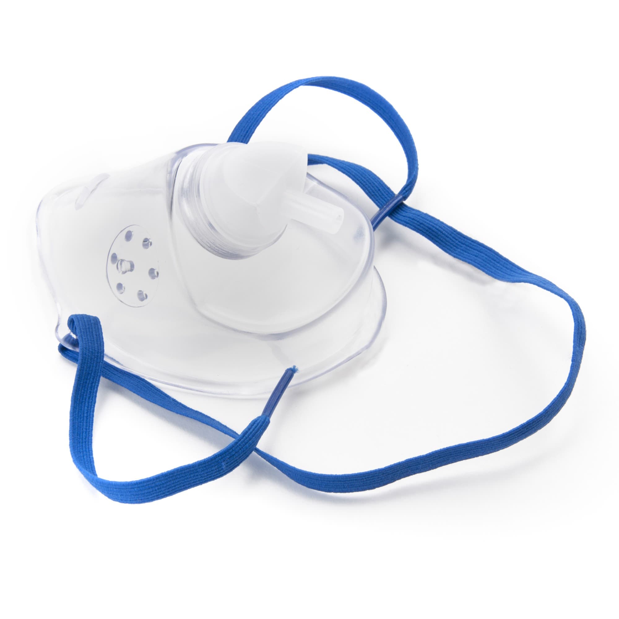 McKesson Oxygen Mask Clear Adjustable Head Strap Elongated Style Single Patient Use - Image 2