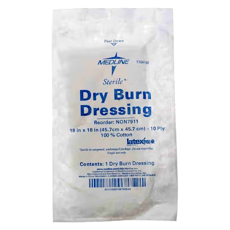 Medline Cotton Burn Dressings - Case of 80