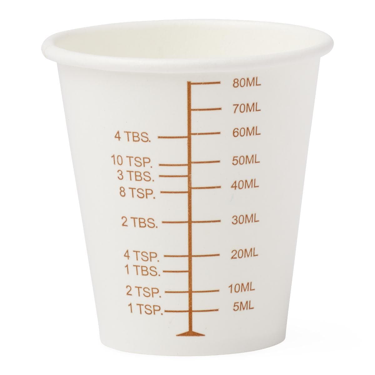Medline Graduated Disposable Paper Drinking Cup, 3 oz - Case of 5000 - Image 1