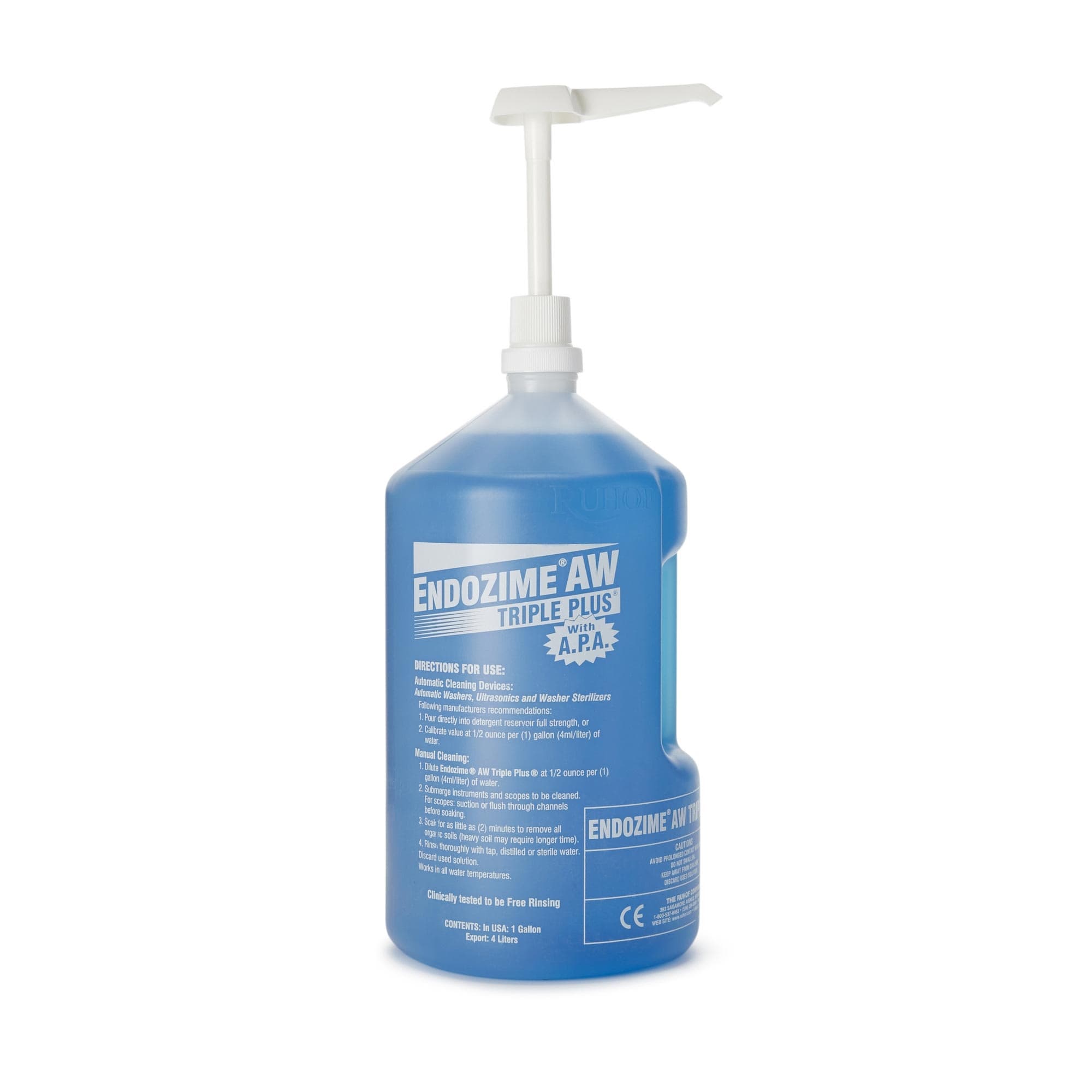 Endozime AW Triple Plus With APA Enzymatic Instrument Detergent, 1 Gallon