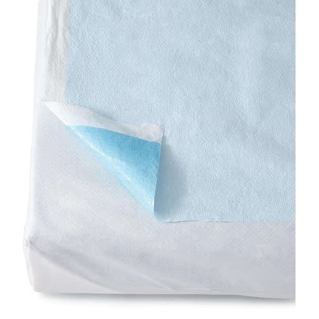 Medline Tissue-Poly Drape Sheet 40"x60", Blue - Case of 100 - Image 1