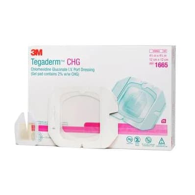 3M Tegaderm CHG Chlorhexidine Gluconate I.V. Port Dressing
