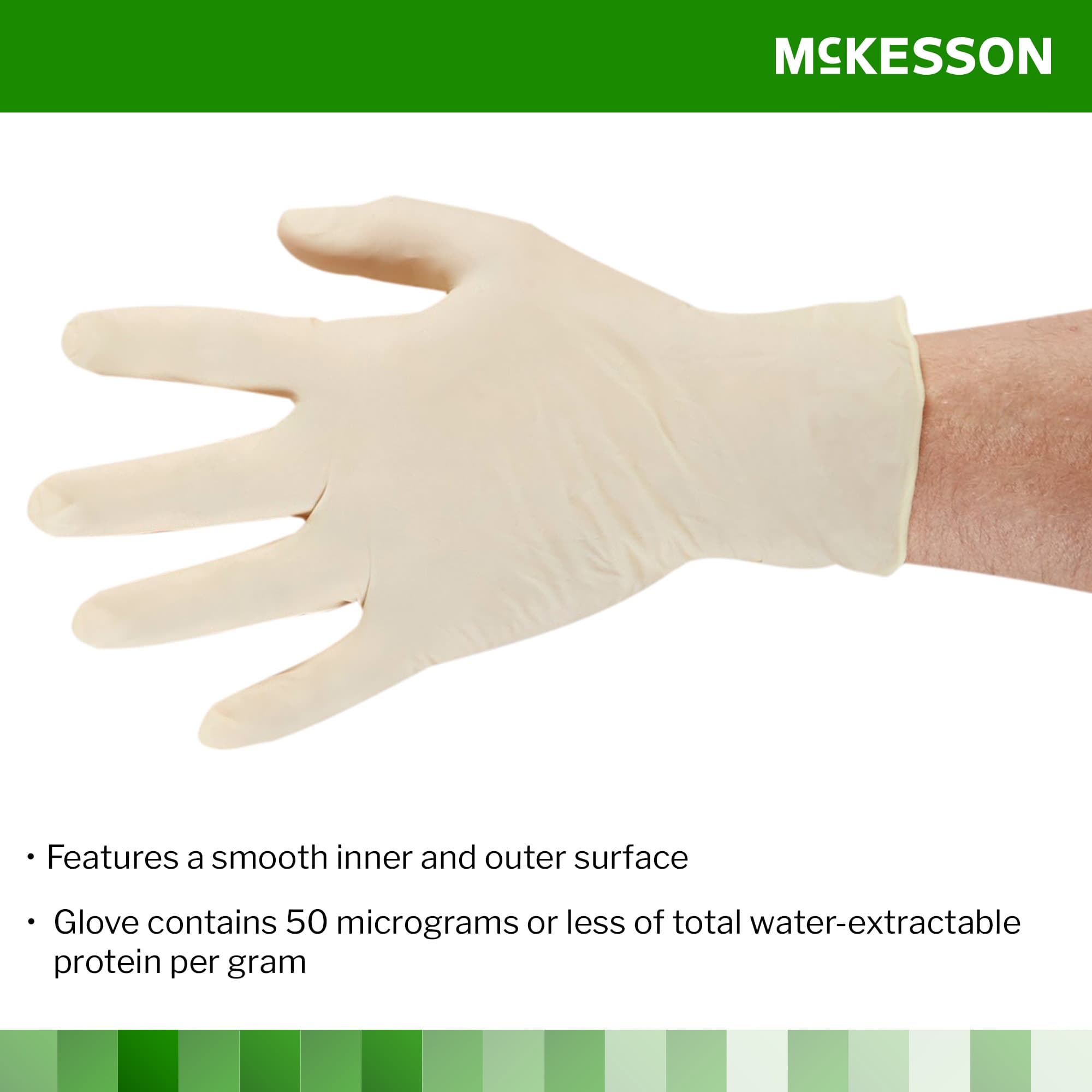 McKesson Confiderm Latex Powder Free Exam Gloves - Image 3