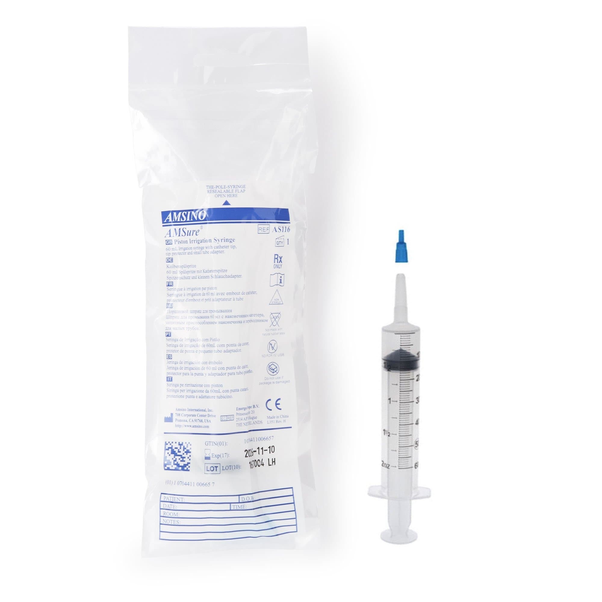 AMSure Flat Top Piston Syringe - Image 2