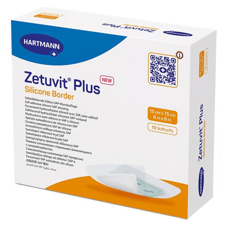 Zetuvit Plus Silicone Border Super Absorbent Dressing