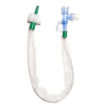 Halyard Ballard Trach Care Adult T-Piece 24-Hour Closed Suction Catheter, 14Fr - Image 1