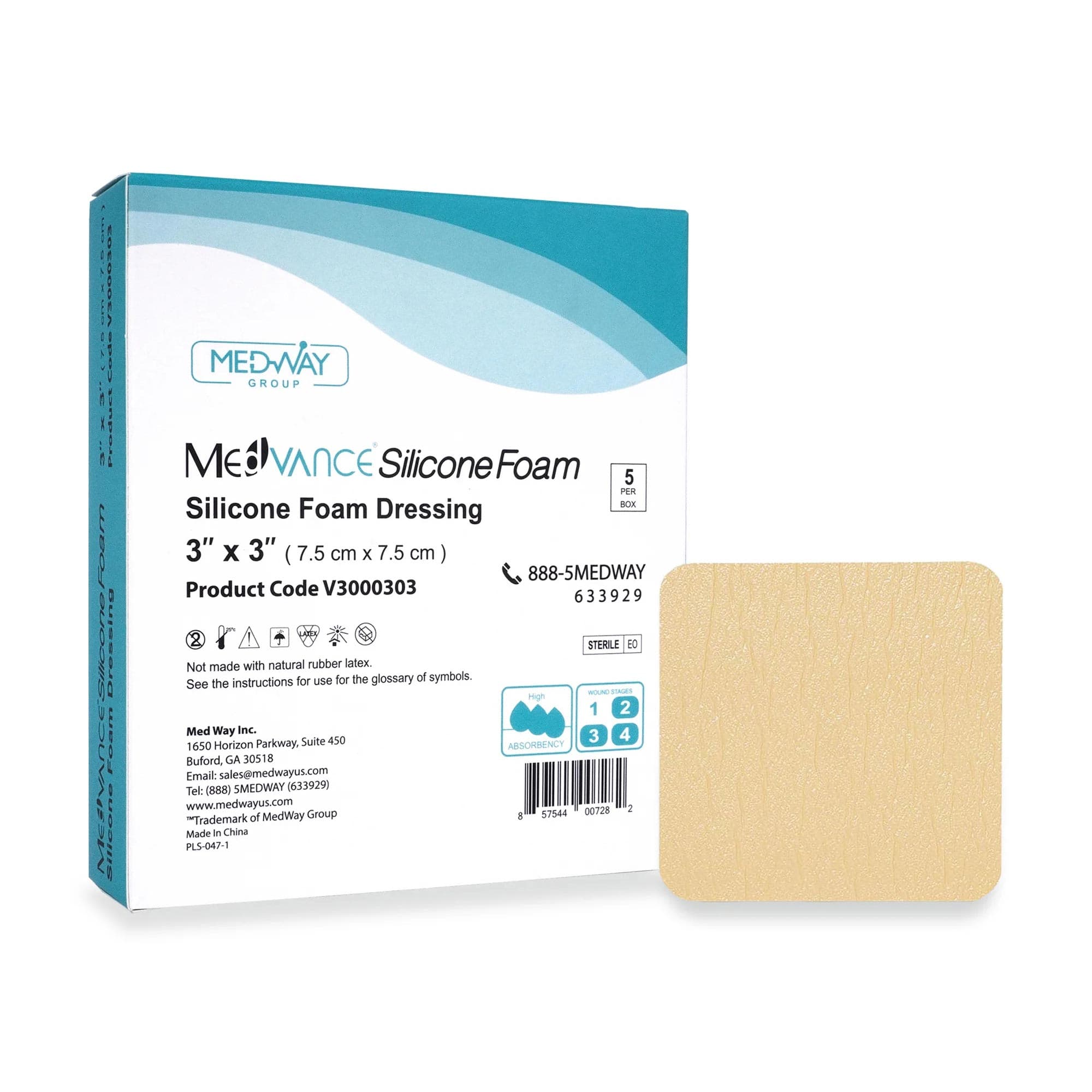 MedVance Non-Bordered Silicone Foam Dressing - Image 1