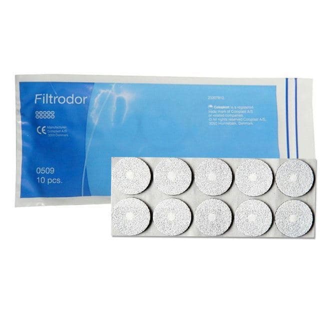 Coloplast Filtrodor Charcoal-Activated Pouch Filter - Package of 10 - Image 1
